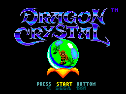 Dragon Crystal Title Screen